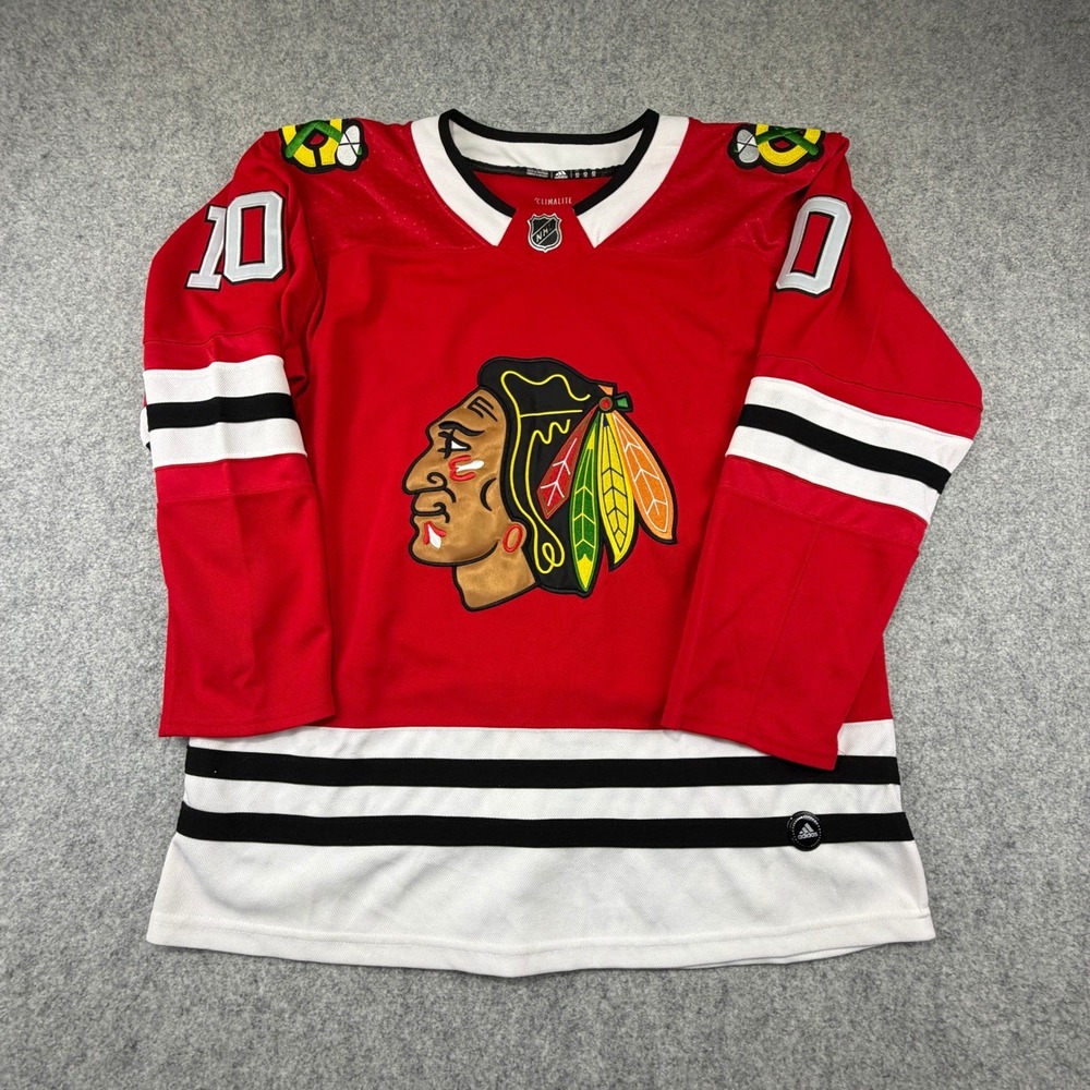 Adidas Chicago Blackhawks Patrick Sharp 10 NHL Jersey Red Mens Size 52 Climalite